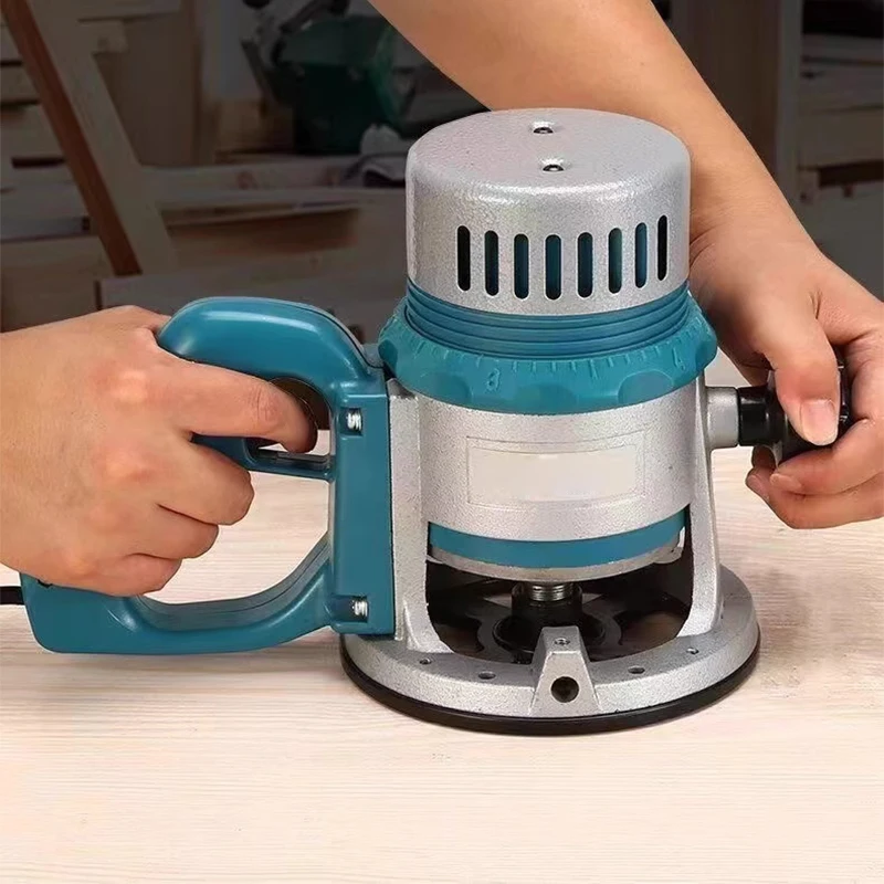 Woodworking trimming machine, flip-up electric wood router, slotting machine, multi-function keyhole and mortise machine