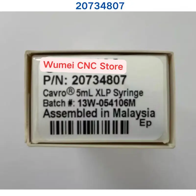 Nuevo y original para TECAN Cavro XLP, jeringa de carrera larga de 60 mm, 5 ml, 20734807, 1 unidad