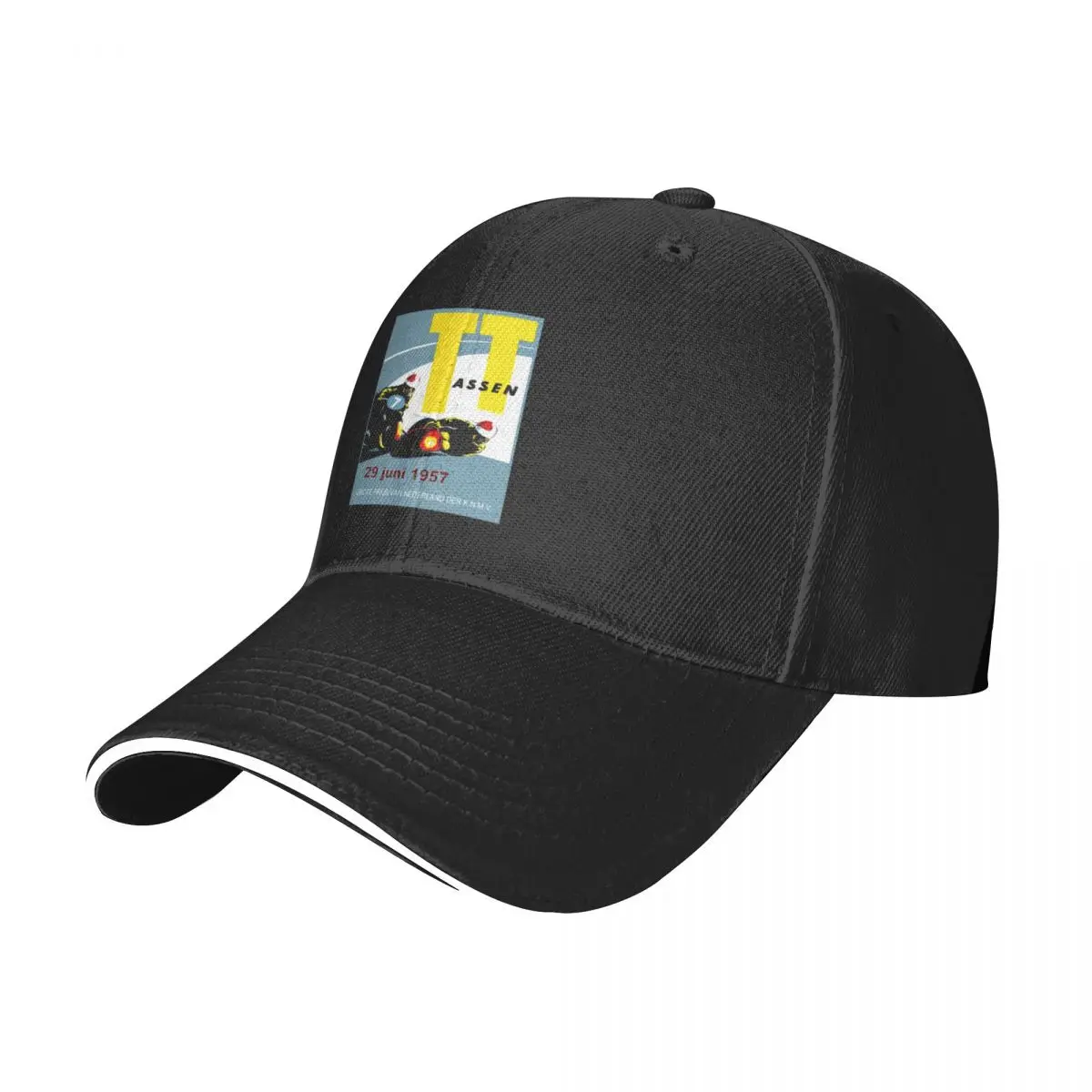 T. T. ASSEN: Vintage Motorcycle Racing Print. Baseball Cap Icon dad hat For Girls Men's