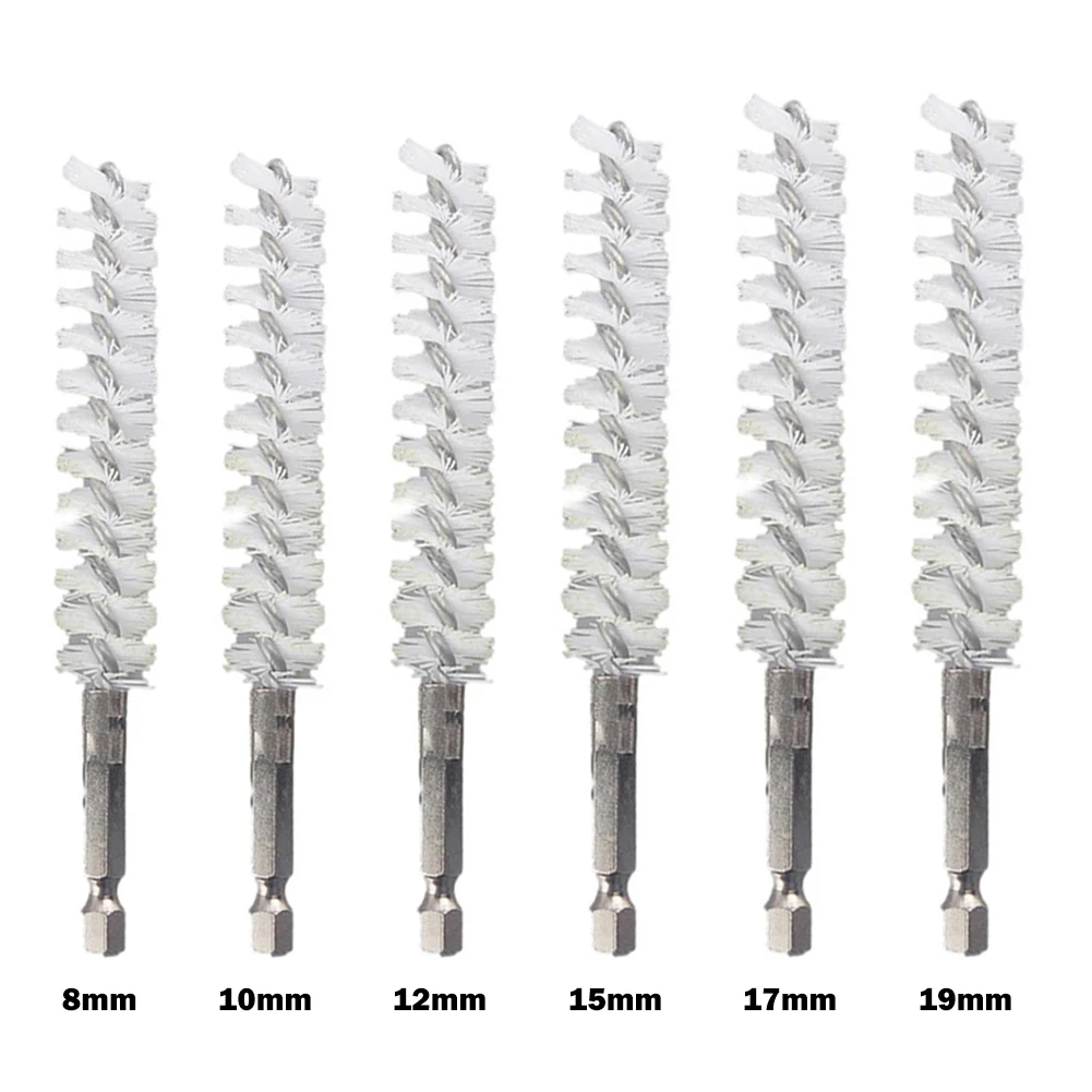 

1pc Drill Brush Wire Pipe Brush Hexagonal Handle Hand Tools For Power Drill Drill Stamping Die Machine Cleaning Polishing