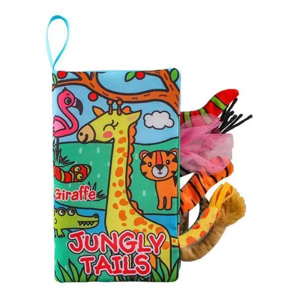 4xKids Cloth Books Montessori Teaching Aids for 0-36 Months Toddlers Giraffe