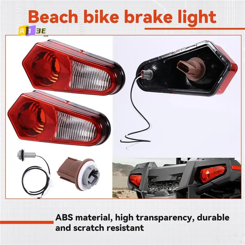 

A03E-For Polaris Sportsman 500-800 2005-2013 Pair Of LED ATV Brake Tail Lights