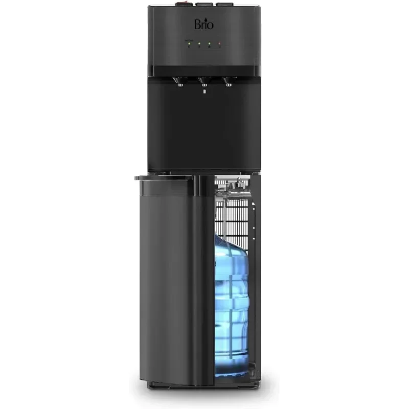 

Brio Self Cleaning Bottom Loading Water Cooler Water Dispenser – Black Stainless Steel - 3 Temperature Settings