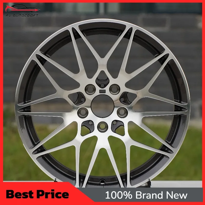 

【2026】 New Concave Design Forged Aluminum Alloy Wheels 18 Inch 5x108 Black Finish Multi Spoke Universal Fitment For Audi Bolts