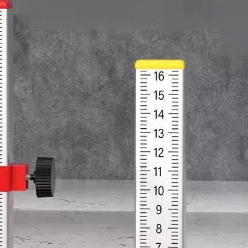 0-160mm Aluminum Alloy Tile Leveling Ruler High Precision Horizontal Bubble Ruler Adjustable Engineers Measuring Tool
