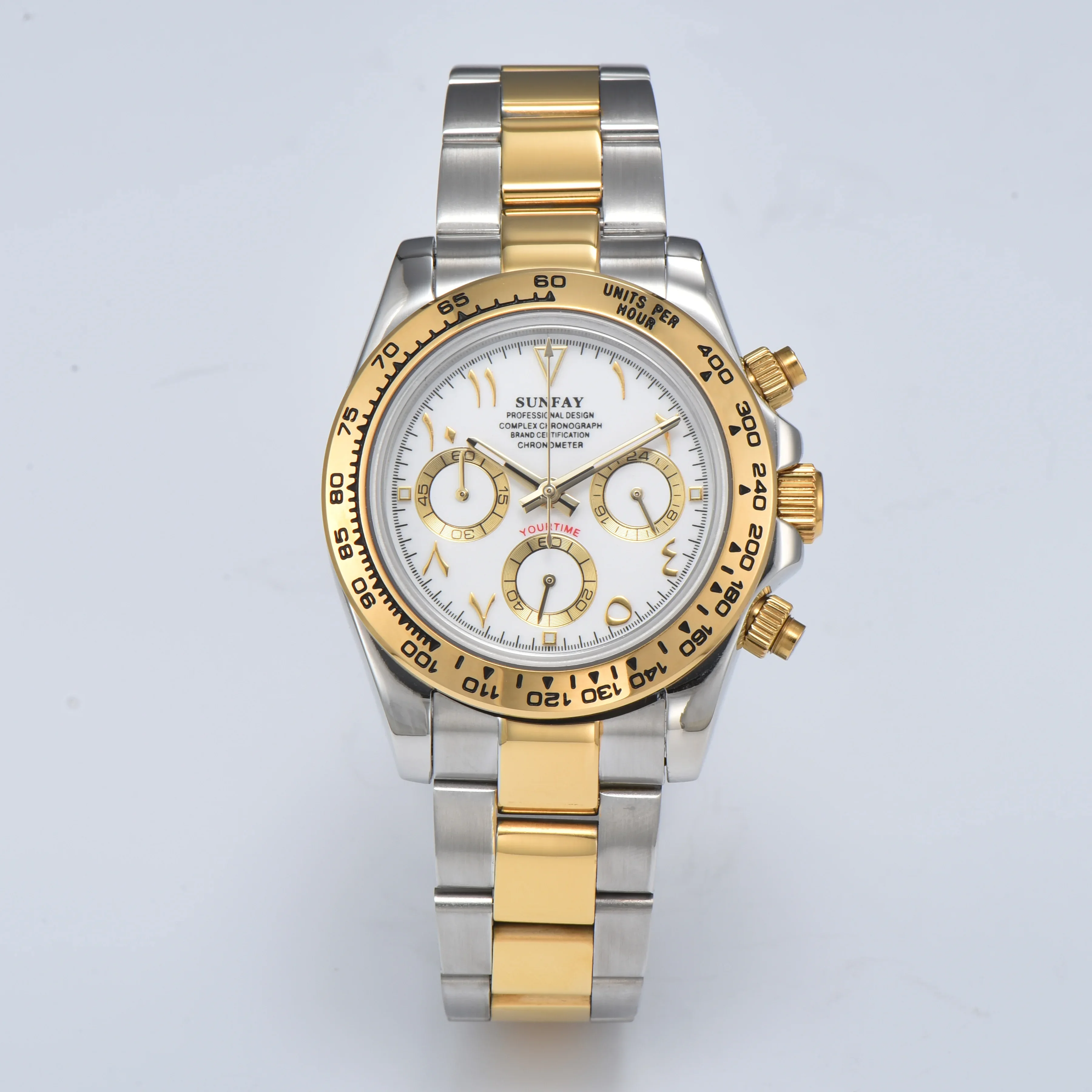 39mm luxury VK63 quartz wristwatches for men Arabic VK63 dayto nato chronograph watch M228206-0025 VK63 reloj can customize logo