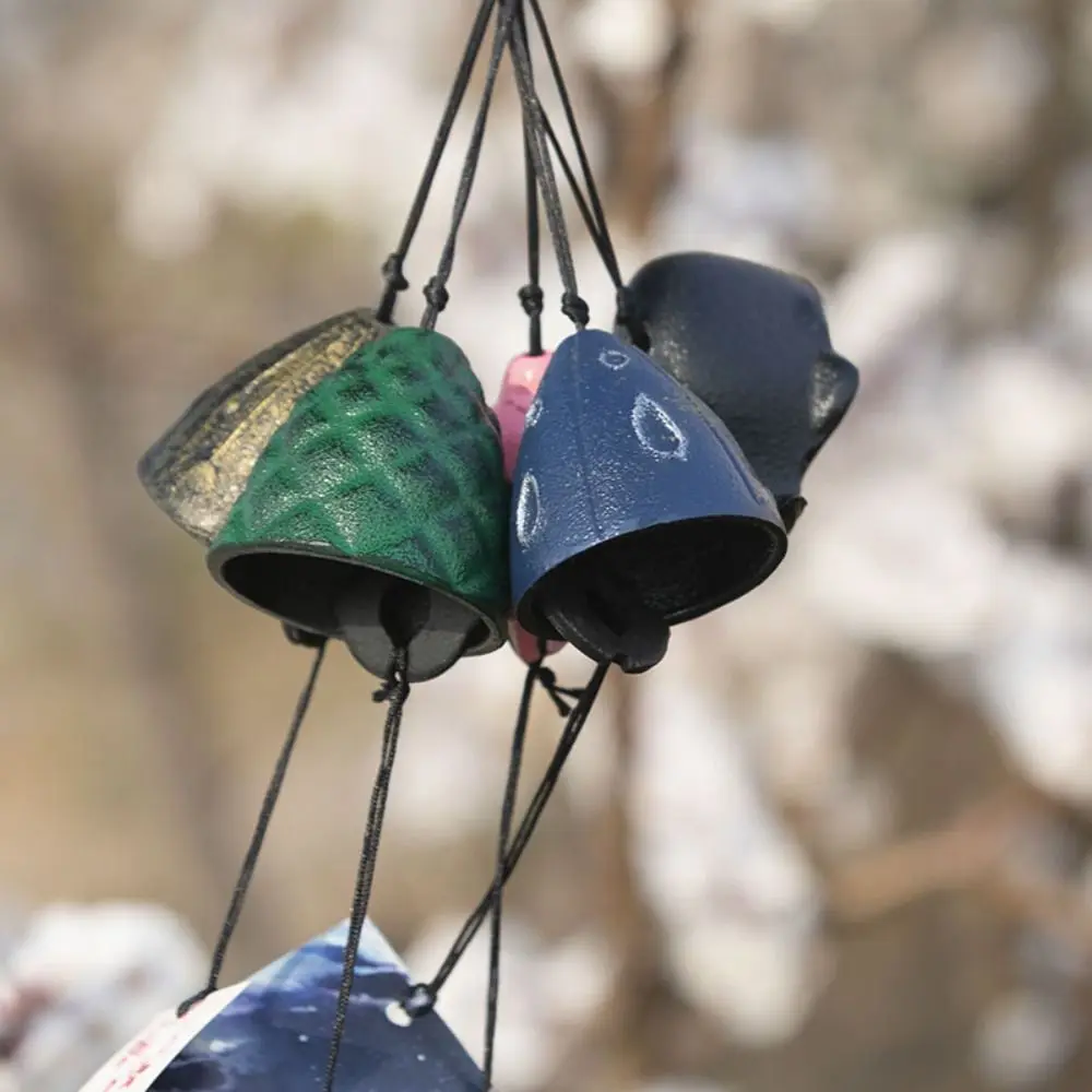 Durable Japanese-style Wind Chimes Cast Iron Metal Vintage Wind Bell Chinese Hanging Bell Garden Ornaments Bells Outdoor