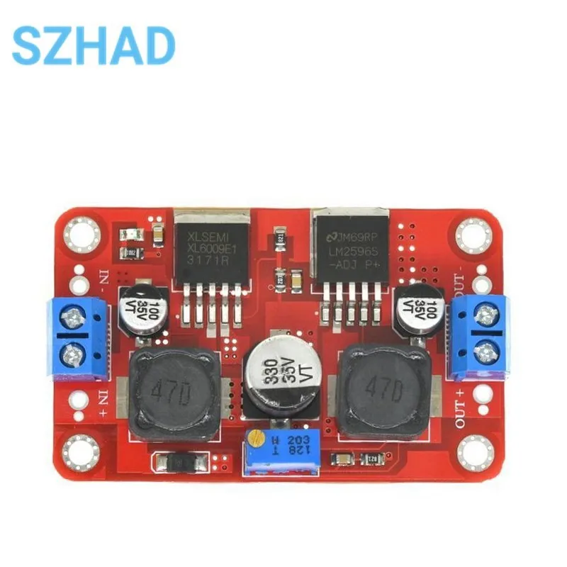 LM2577S To LM2596S Dual-chip Automatic Converter DC Solar Buck-boost Voltage Module High-power Adjustable Vehicle Power Module