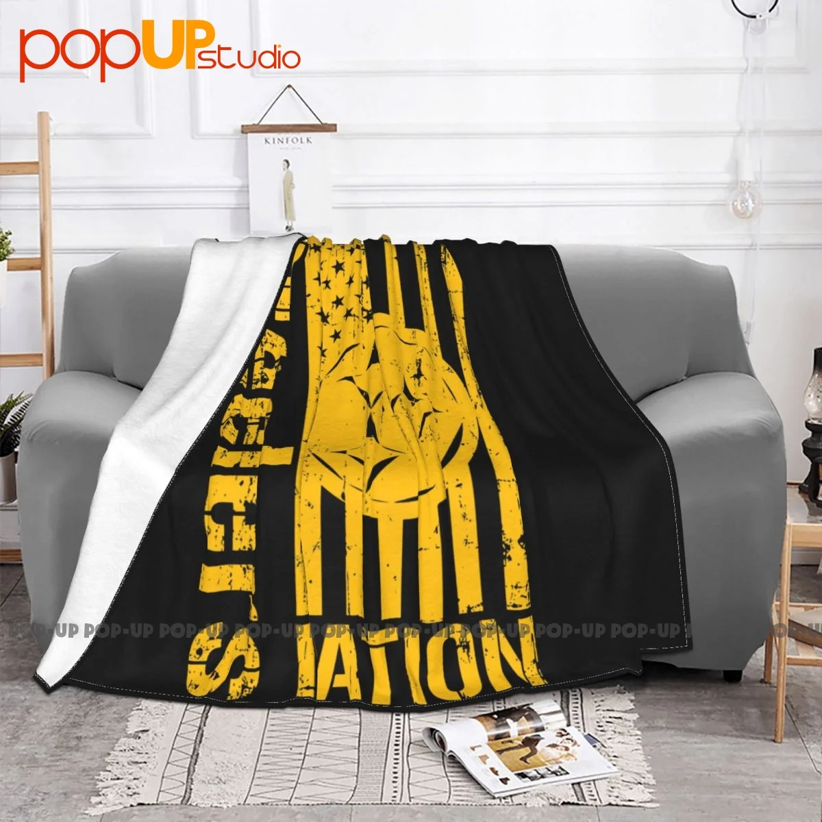 Steelers Nation Pittsburg Football Fan Jersey Gear-Ringspun Blanket Bedding Dust Cover Faux Fur Throw