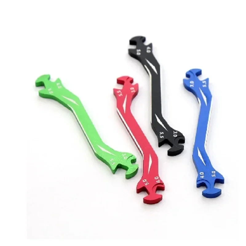 Llave multifunción 4 en 1 RC, herramienta especial 3/4/5/5.5MM para tensores y tuercas Rc Drone coche barco