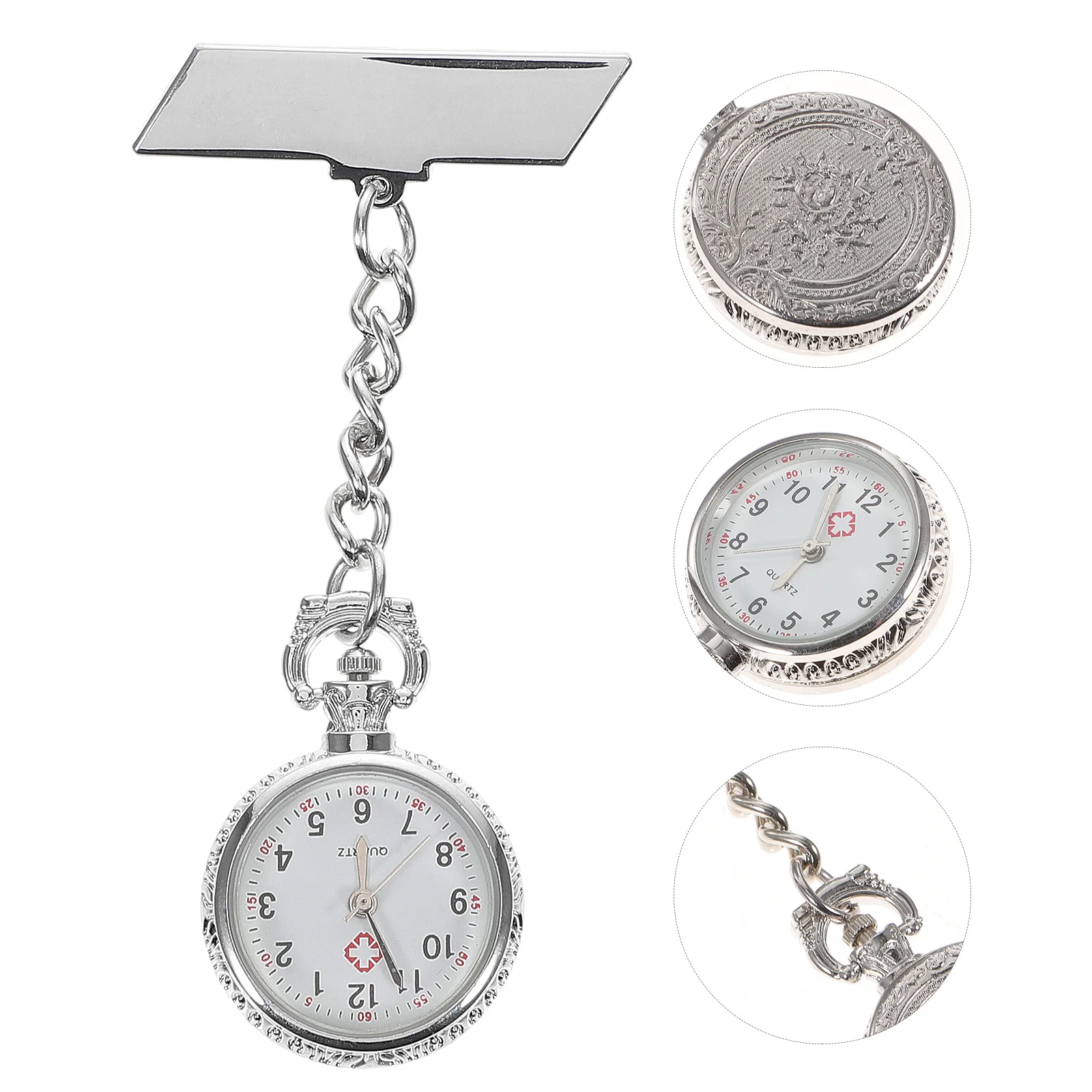 Doctor Nurse Pocket Watch Creative Personalized Fashionable Durable Safe Use Nail to Clothes Accurate Time Keeping