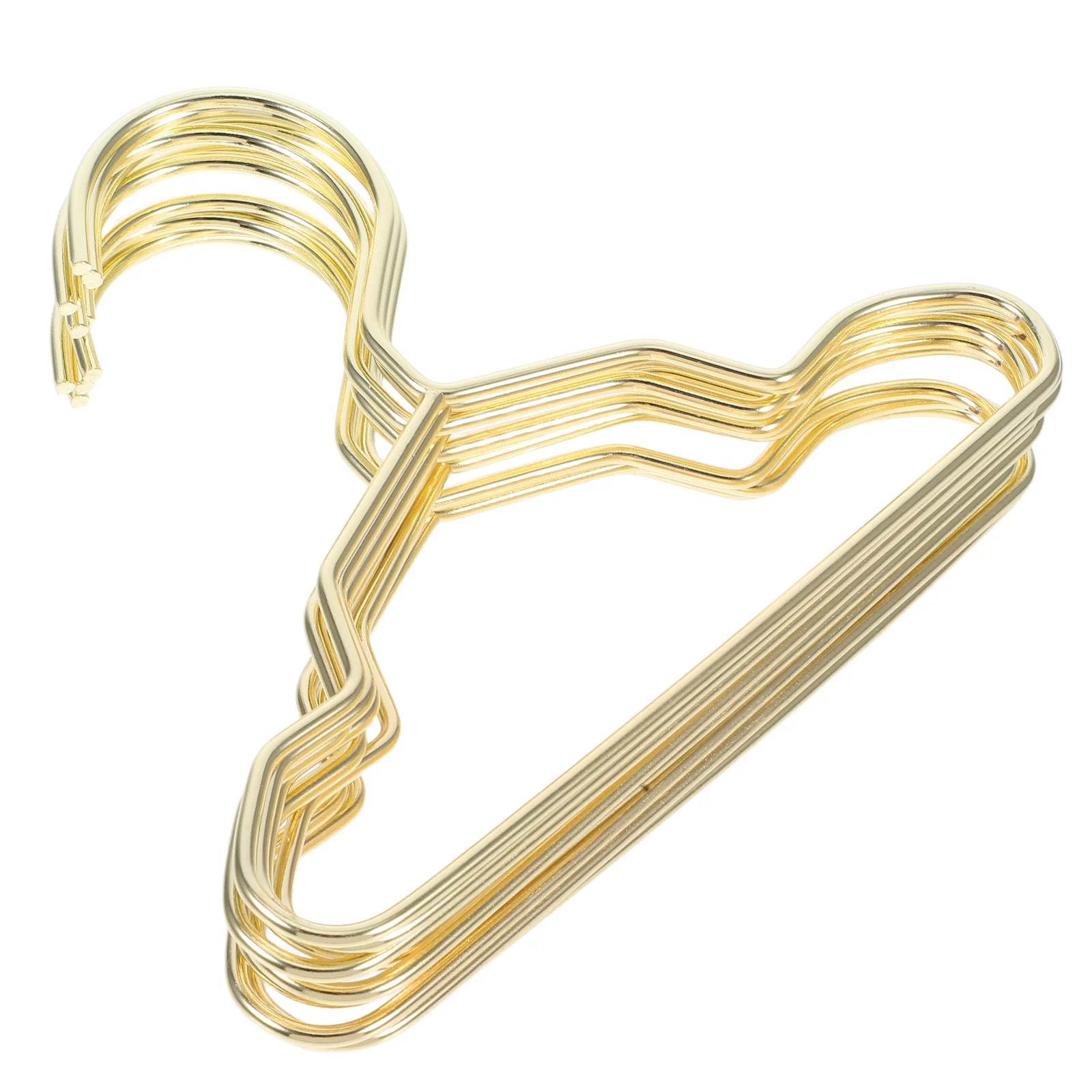 

10 Pcs Pet Hanger Golden Hangers Daily Cat Mini Clothing Puppy Clothes Portable Dog Metal Lightweight Fashionable