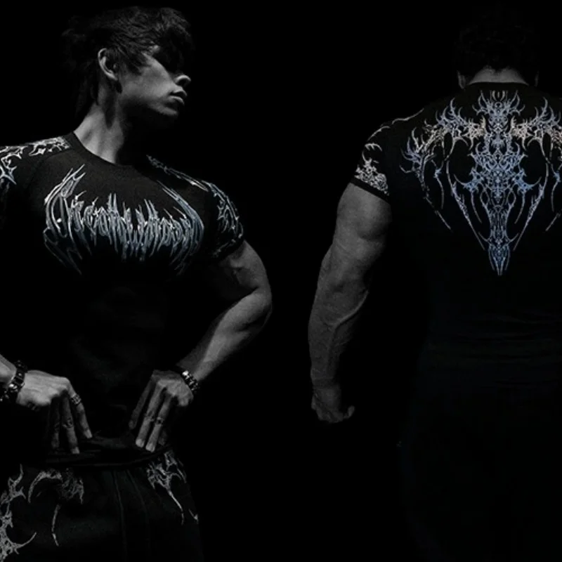 Breathedivinity Quick-drying Compression Shirt with High Elasticity and Breathability for Training and Tight Sleeve Short-Sleeve