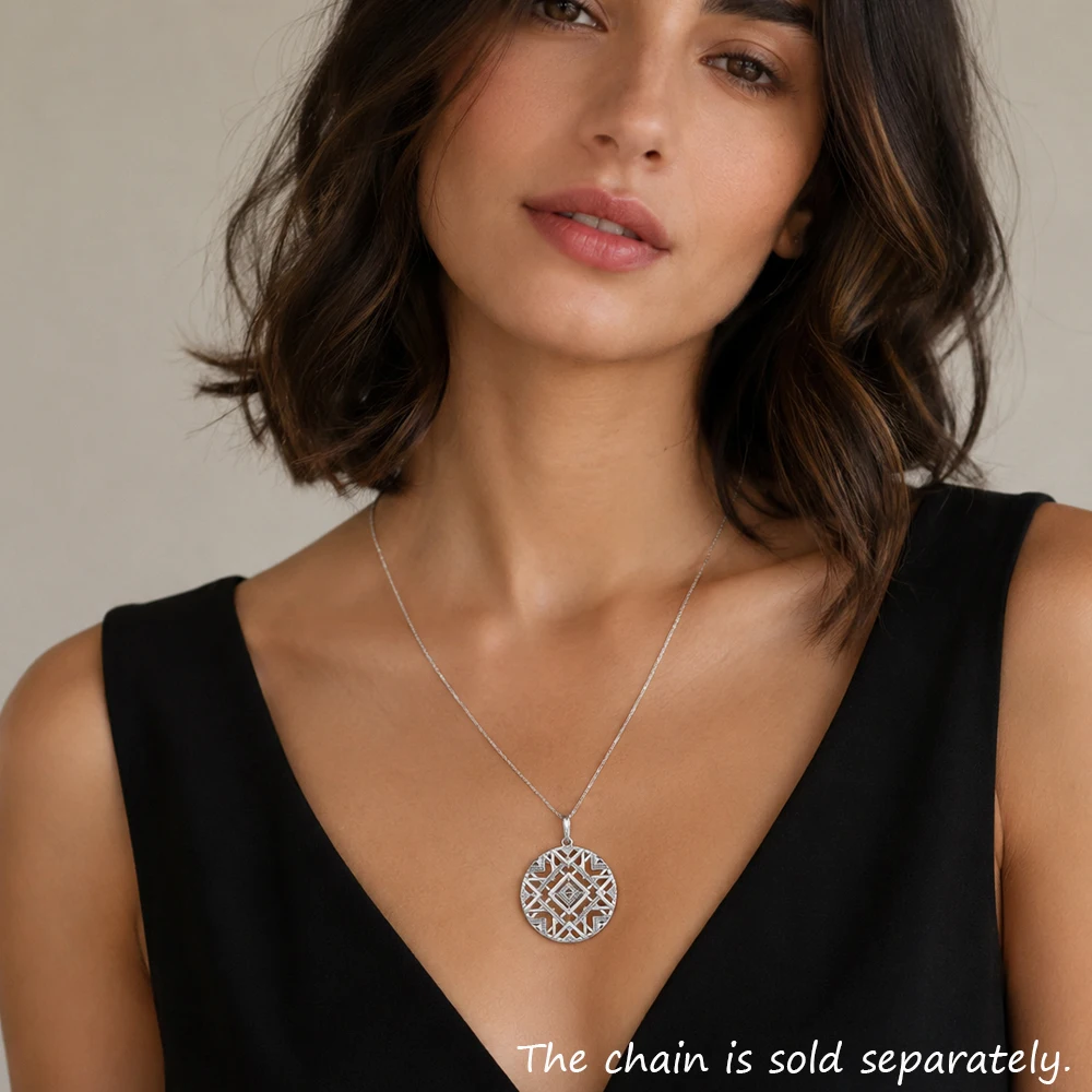 Pendant Africa Ornaments,925 Sterling Silver Glam Jewelry Europe Style Bijoux Necklace Accessories Gift For  Soul Woman Men