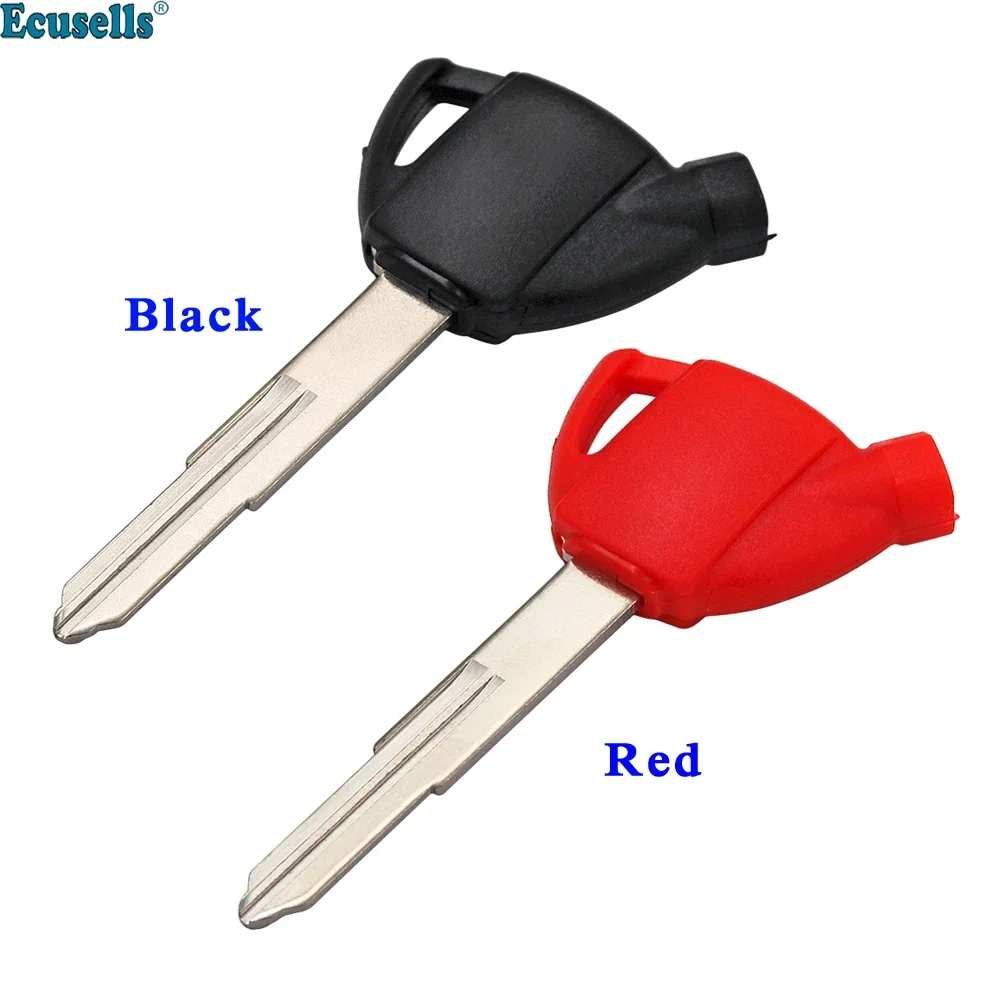 For Suzuki Motorcycle Key Blank with 3 Magnets for Burgman AN650/GEMMA250/400 Motorcycle Uncut Blade Black or Red