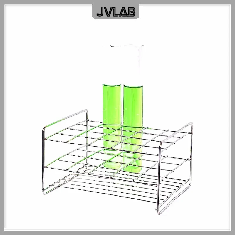 Stainless Steel Rack Stainless Steel Wire Test Tube Holder For Test Tube Hole Diam. 26mm ~31.5mm 20 Wells 1 / PK