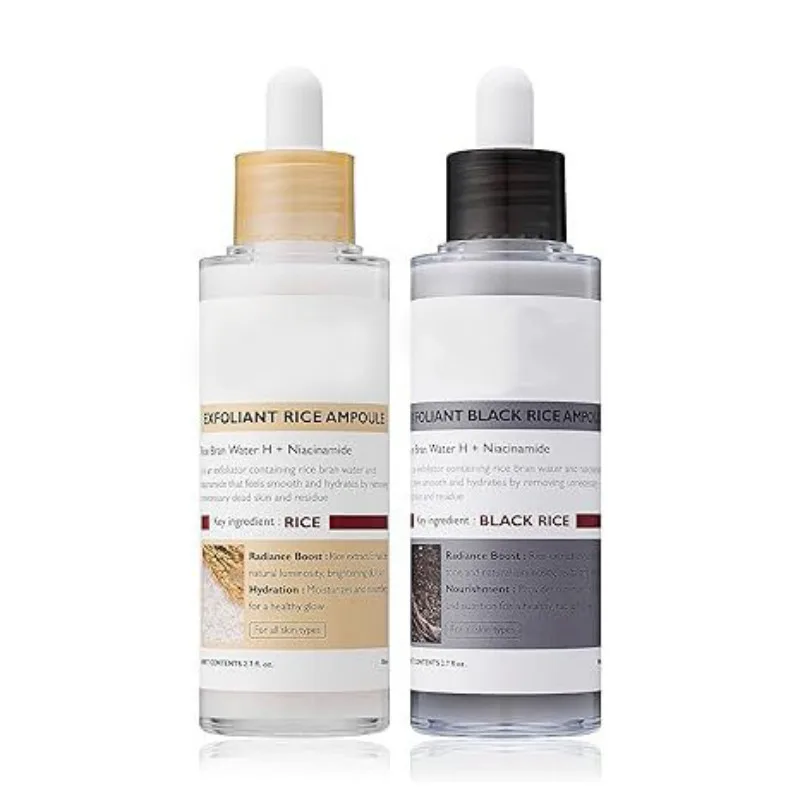 

White & Black Rice Peeling Gel Ampoule Mild Exfoliation for Face & Body Enhances Skin Softness