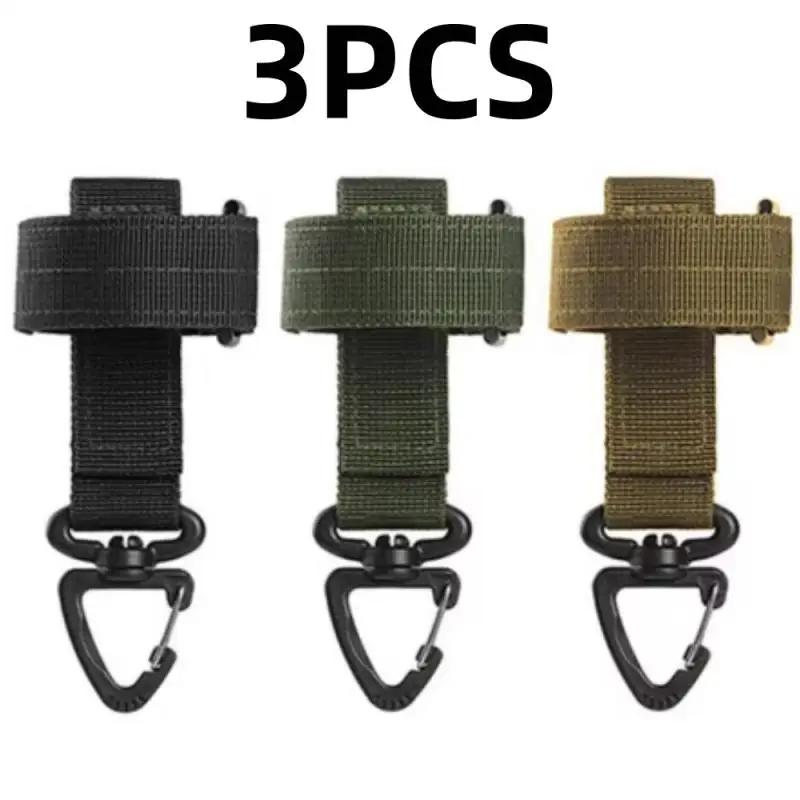 Mountaineering Buckle Outdoor Keychain Tactical Gear Clip Keeper Pouch Belt Keychain Gloves Rope Holder Military Hook Camping