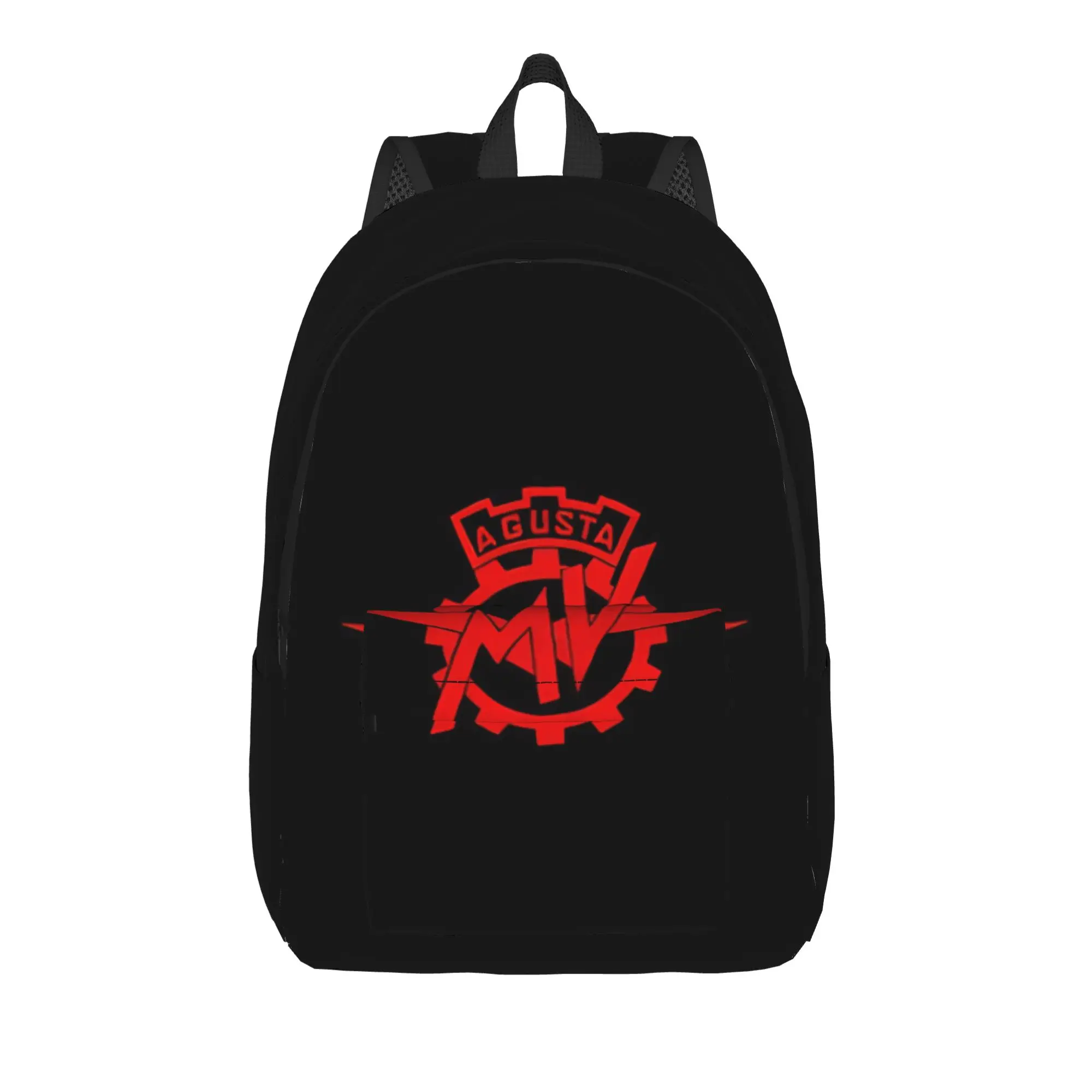 Back to school season Classic Motorcyclist Graphic Schoolbag MV Agusta College Student Multi-Function Backpack