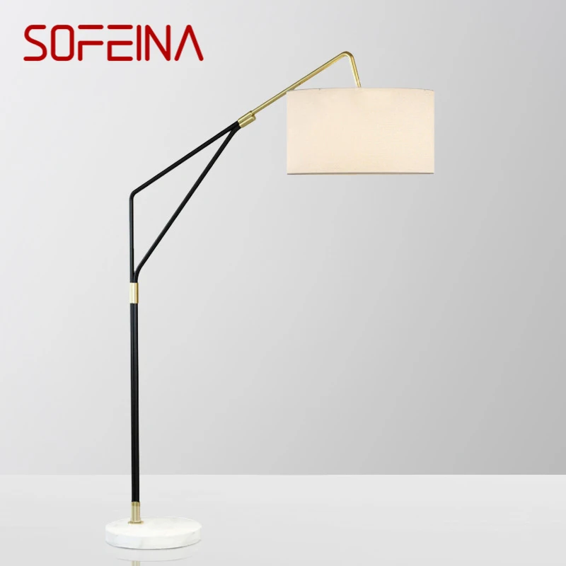 

SOFEINA Modern Fishing Floor Lamp Nordic Family Living Room Beside The Sofa Creative LED Decorative Standing Light