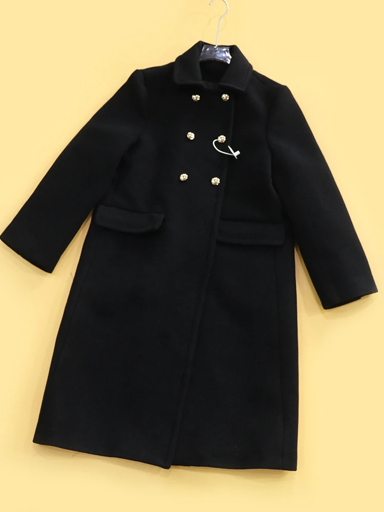 Elegant Woolen Coat Heidd Double Row Button Mid-Length Woolen Suit for Young And Middle-Aged Women Spring 2026 Fashion