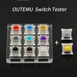 Outemu-probador de interruptores para teclado mecánico, interruptor para juegos, azul, lineal, Clicky, Slient, plateado, blanco, eje SMD, juego personalizado