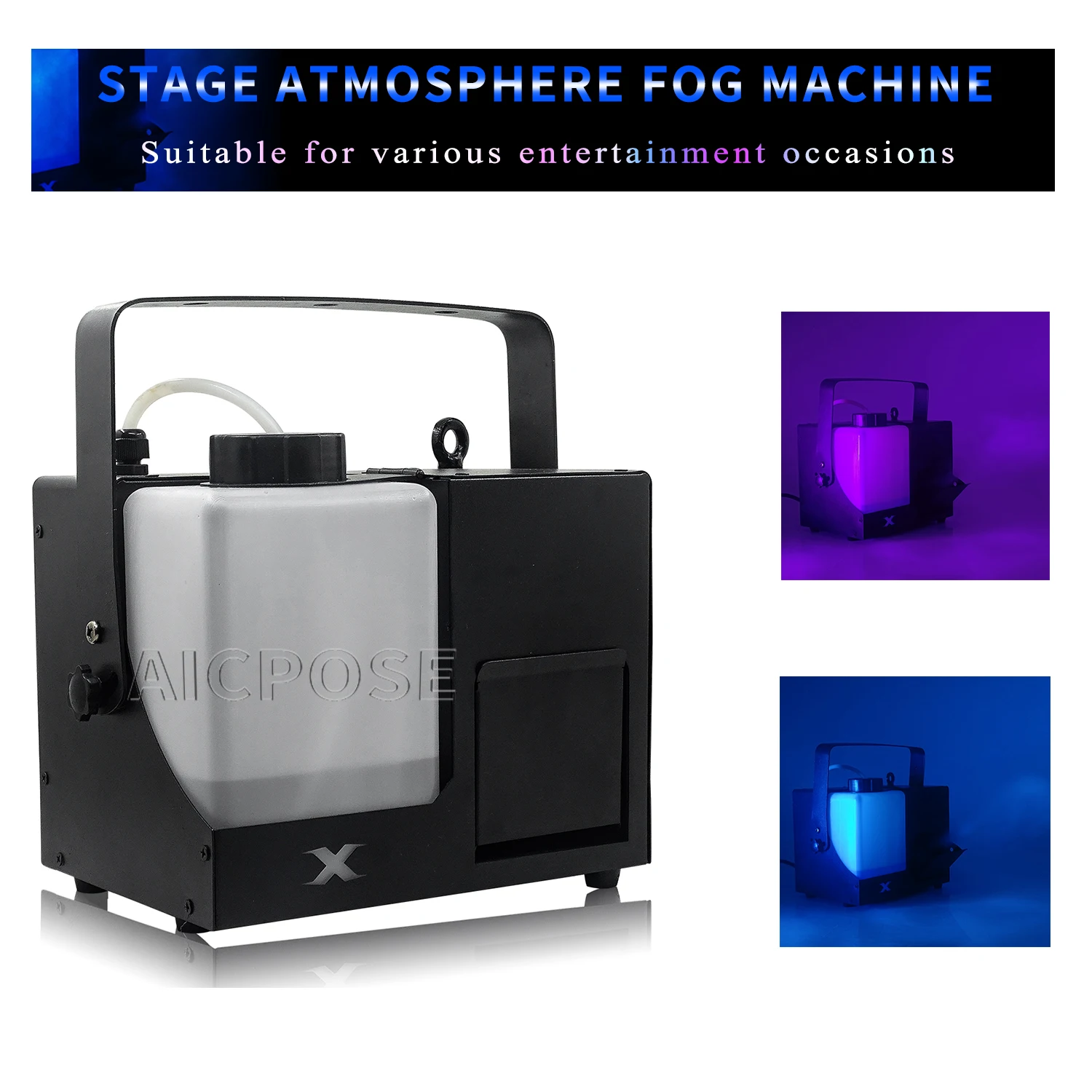 500W Stage Fog Machine Stage Atmosphere Create Professional DJ Disco Wedding Christmas Party Props