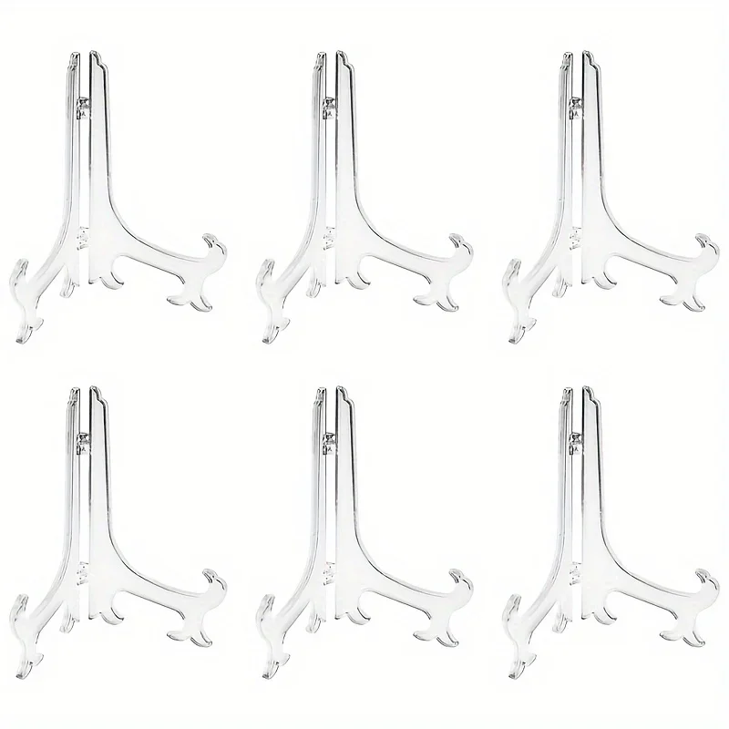 3pcs/set, Clear Acrylic Easels Display Stands/Plate Stands for Display Photos Holder Picture Frames or Other Items
