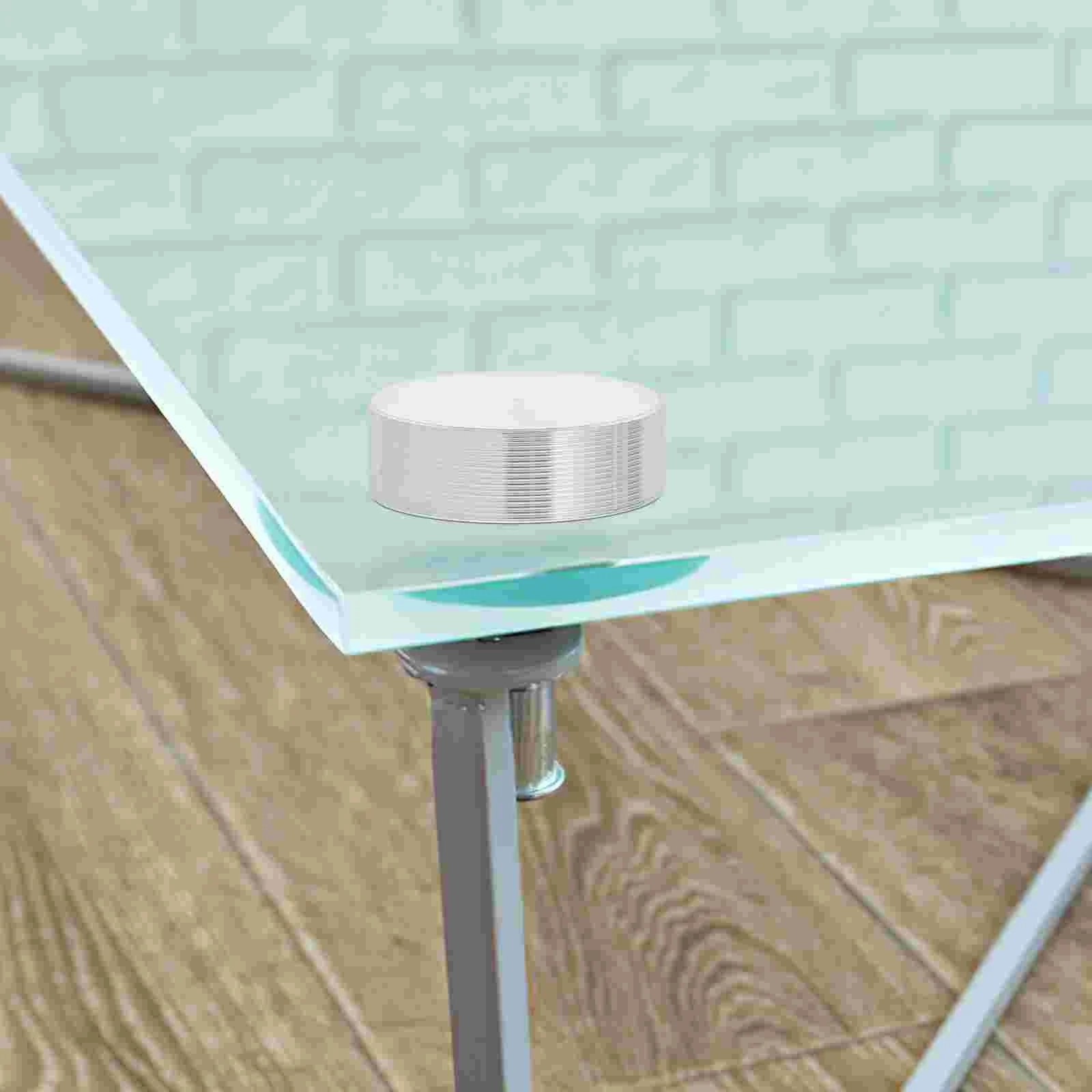 6 Pcs Solid Aluminum Cake Tea Table Accessories Disc Alloy Glass Furniture Hardware Round Tops Discs