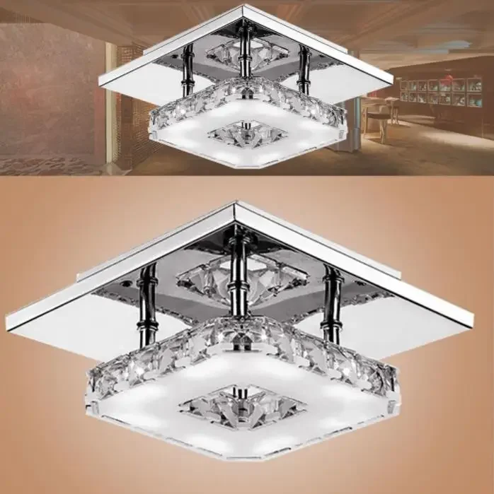 

ETCeiling Lights Indoor Crystal Lighting LED Luminaria Abajur Modern LED Ceiling Lamp For Living Dining Bed Room Home Decoration