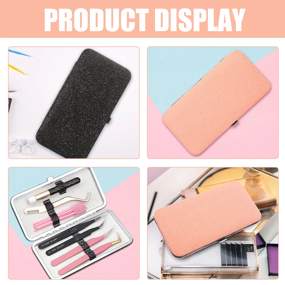 2 szt. Uchwyt na pęsety do rzęs, wytrzymałe narzędzie, czysty materiał, zapewnia bezpieczeństwo i porządek narzędzi w każdym miejscu, uchwyt na pęsety