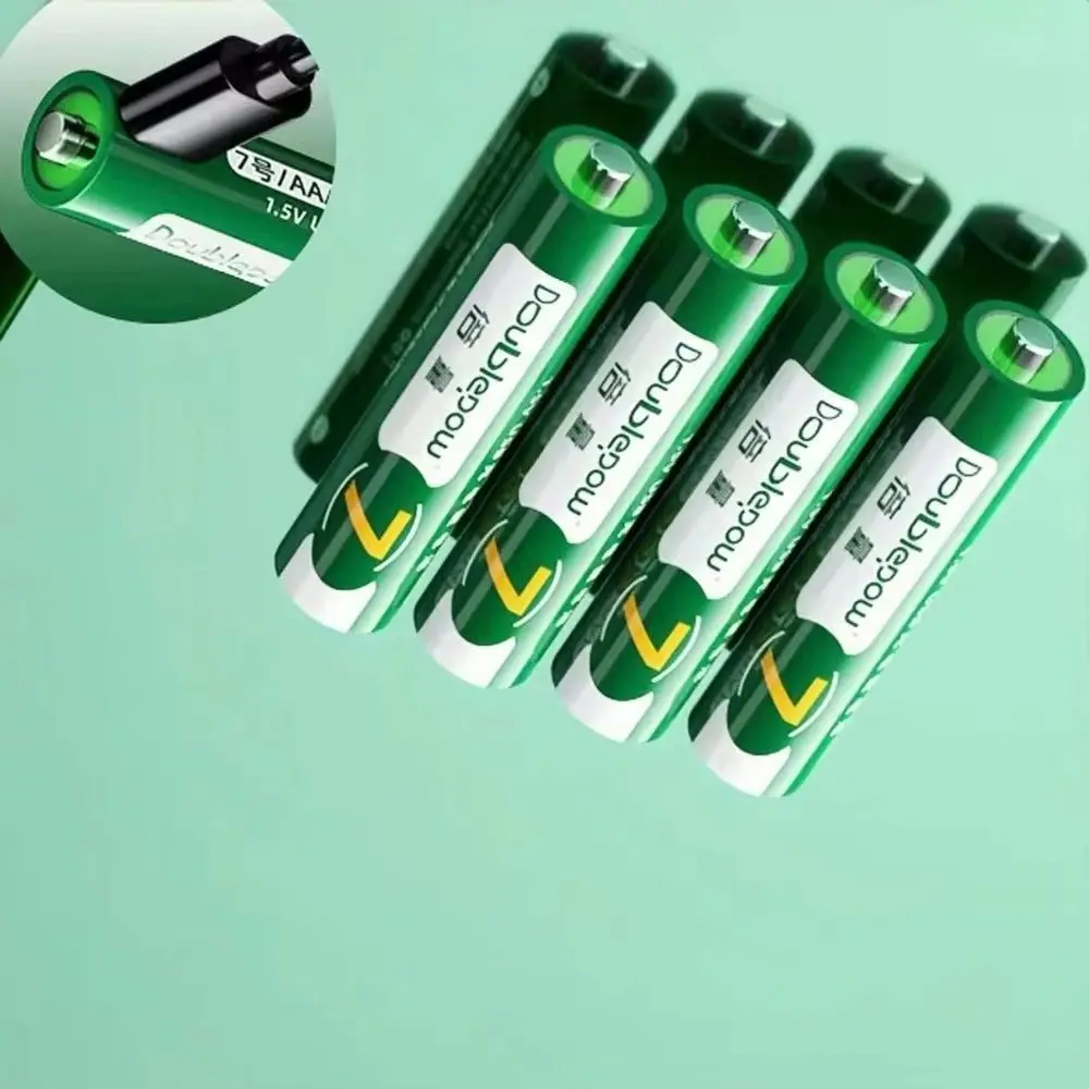 4pcs/lot AAA rechargeable battery 1.5V 555mWh USB lithium battery keyboard toy monitor gamepad battery