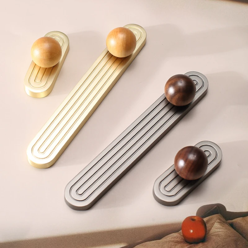 Nordische Küchenschrankgriffe, Griffdesign in Linienform, Möbelgriff für Schränke und Schubladen, Kommodenknöpfe, Kleiderschrankgriff / Lochabstand 96mm – Detail 1