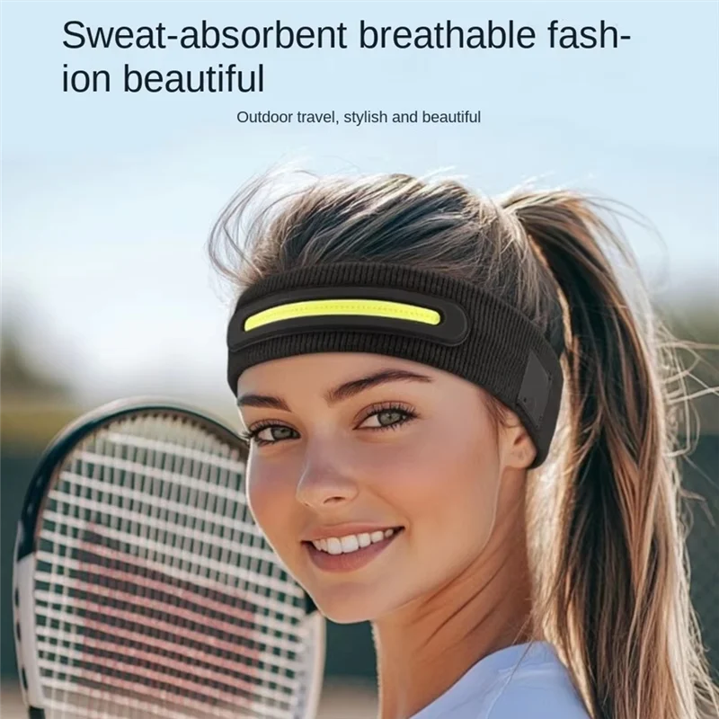 

B48B-Breathable Head Band With Integrated LED Light For Night Running,Lightweight & Comfortable,Ideal For Outdoor Sports