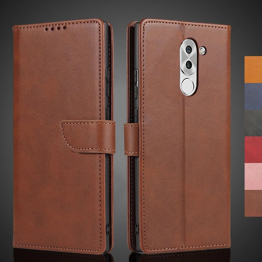 

Флип-чехол-кошелек из искусственной кожи для Huawei Honor 6X/Huawei GR5 2017, защитная кобура в стиле ретро, чехол с ремешком