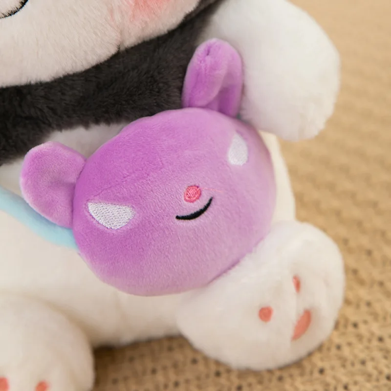 Kawaii Kuromi Plush Toy Filled Doll Sanrio Characters Cinnamoroll My Melody Backpack Stuffed Animal Kids Birthday Gift Plush