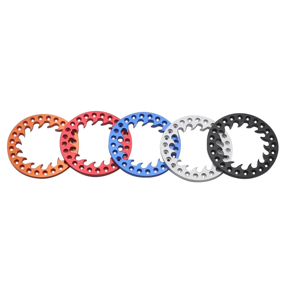 4PCS Aluminum Alloy 1.9 Inch Beadlock Wheel Outer Ring for 1/10 RC Crawler Axial SCX10 TRX4 TRX6 D90 CC01 1.9 Wheels Hub