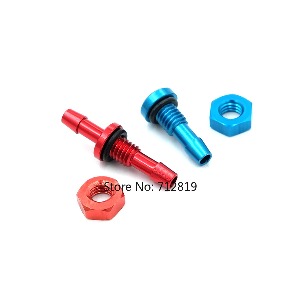 5 قطعة M6 المياه فوهة الألومنيوم استنزاف منفذ فوهة مياه التبريد الحلمة صنبور ل RC طائرة قوارب DIY ربط الملحقات