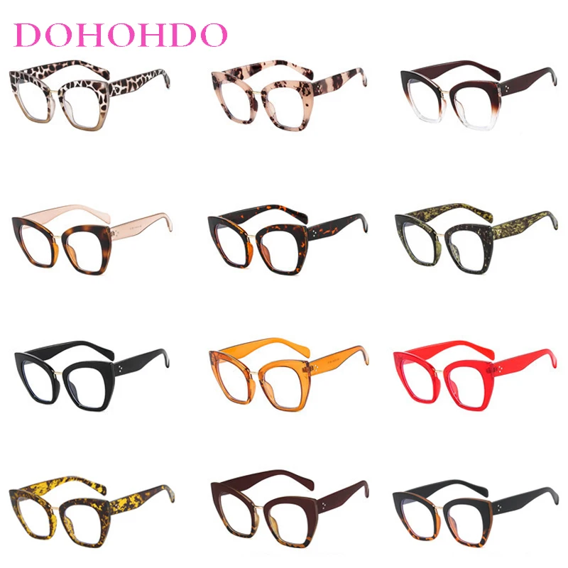 خمر مكافحة الضوء الأزرق البصرية المتضخم عين القط مثير السيدات نظارات النساء العلامة التجارية الفاخرة الجديدة مصمم الاتجاه إطار نظارات شمسية للجنسين