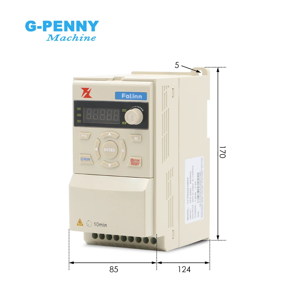 Imagem -02 - Conversor de Freqüência Vfd para a Bomba de Água do Eixo Cnc Outros Motores Fase Vector Inverter Fuling Série H110 1.5kw 2.2kw 01000hz