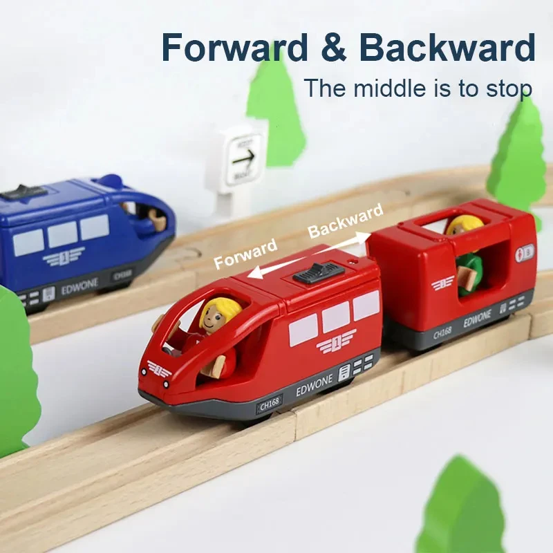 Magnetic Electric Train Toys Wooden Accessories Anime James Locomotive Car Toy Railway Vehicles Track Trains Toys Kids Gifts