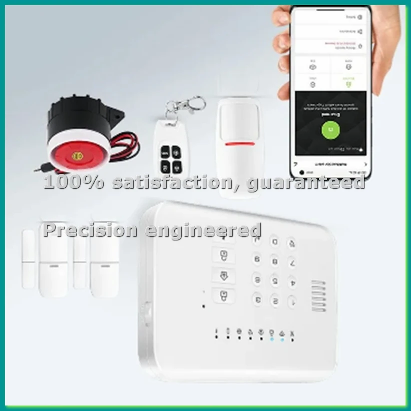 

Tuya APP Remote Control WIFI+GSM Alarm System for Home Security Burglar Alarm Sensor PIR Motion Detection Door Contact-BCBW