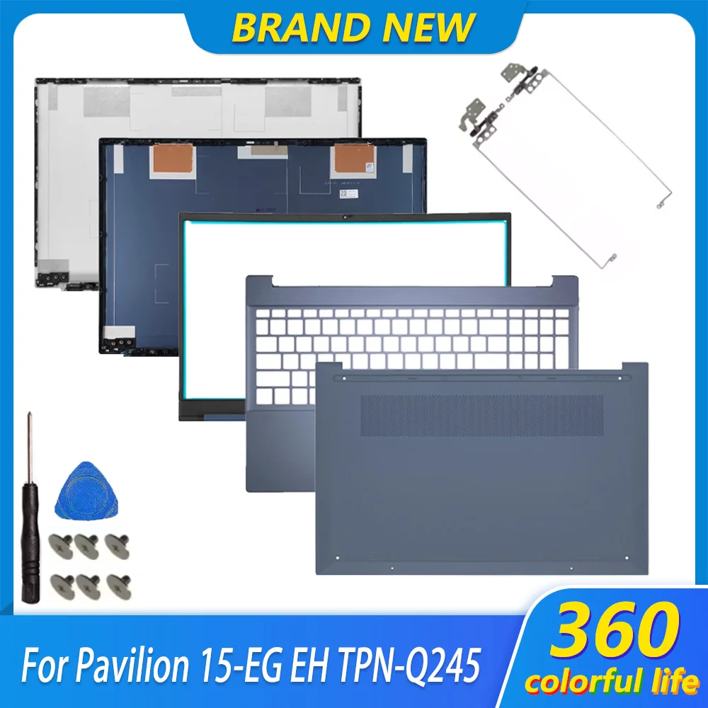 New For Pavilion 15-EG 15-EH TPN-Q245 Q246 Laptop Housing LCD Screen Back Top Cover Front Bezel Palmrest Lower Bottom Case 15.6