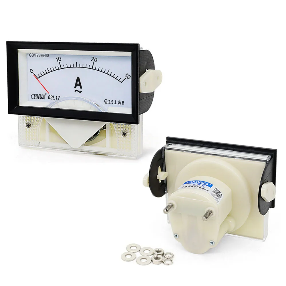 

69L17 AC Ammeter 1A 2A 3A 5A 10A 15A 20A 30A 50A 100A 200A 250A 300A 400A 500A 600A Analog Ammeter Pointer Meter