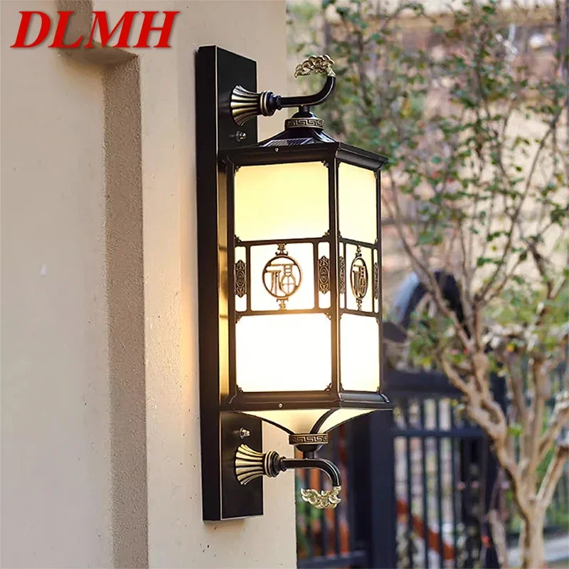 DLMH Contemporary Solar Outdoor Waterproof Wall Lamps Simplicity Creative Balcony Hallway Courtyard Villa