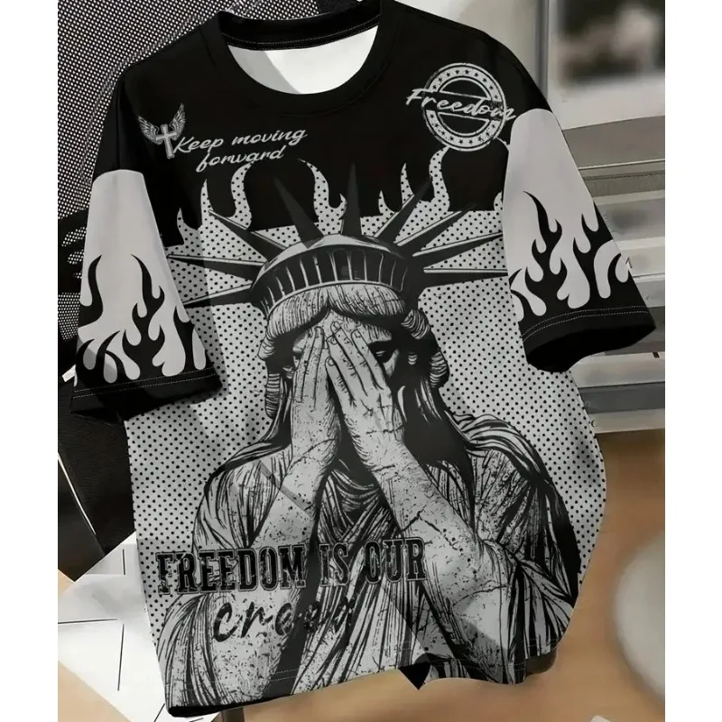 Regular 3D Print for Men's T-shirt Summer Bestseller for Sports Fitness Exercise Casual Breathable Fabric Fashion and Lightness