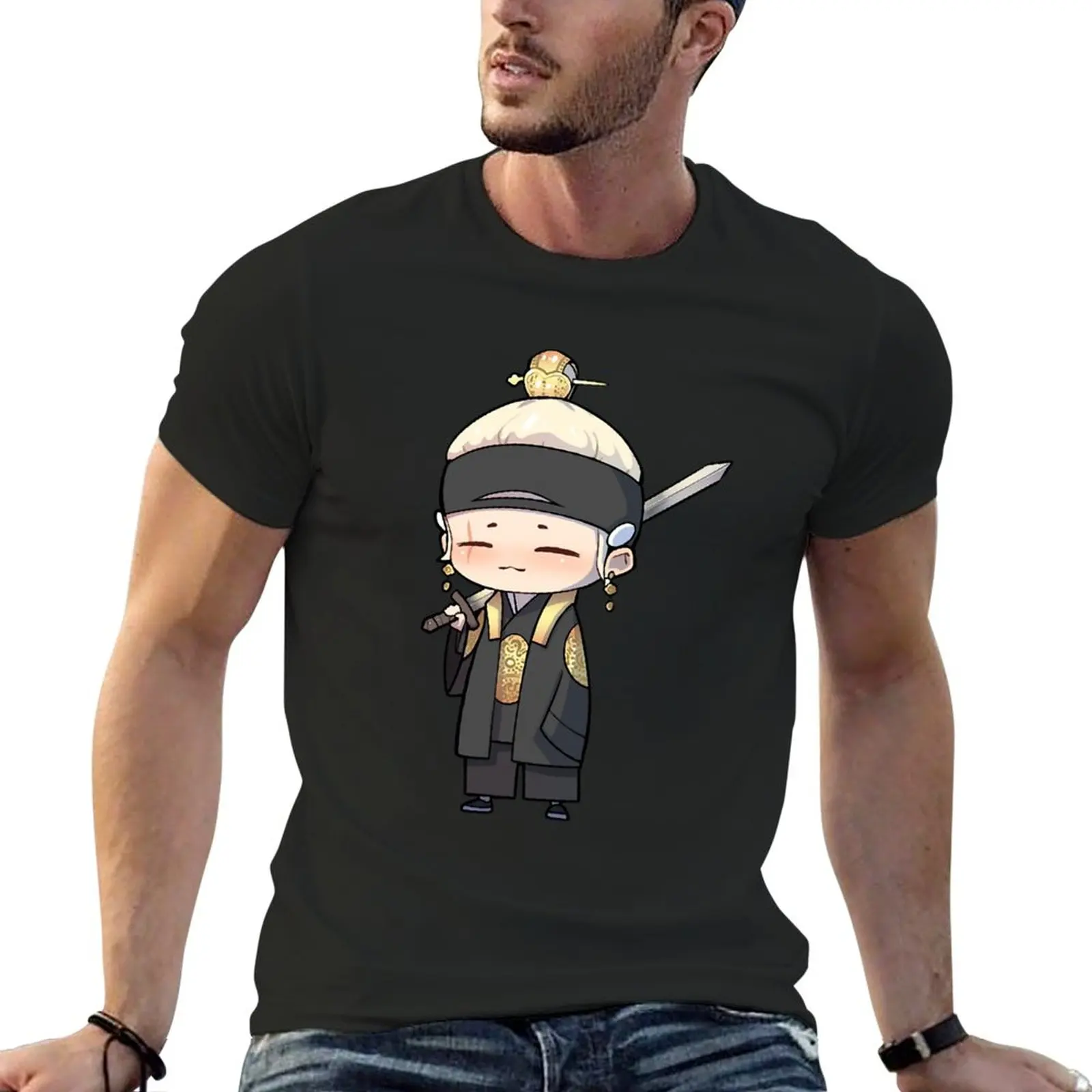 New Daechwita - AGUST D-2 chibi T-Shirt funny t shirt T-shirt short oversized t shirts for men