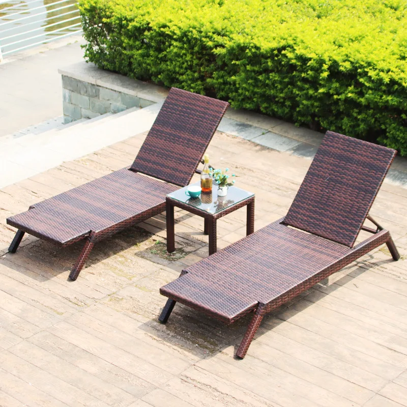 Outdoor lounge chairs, swimming pools, beach beds, waterproof and sun proof outdoor villas, gardens, balconies, homestay