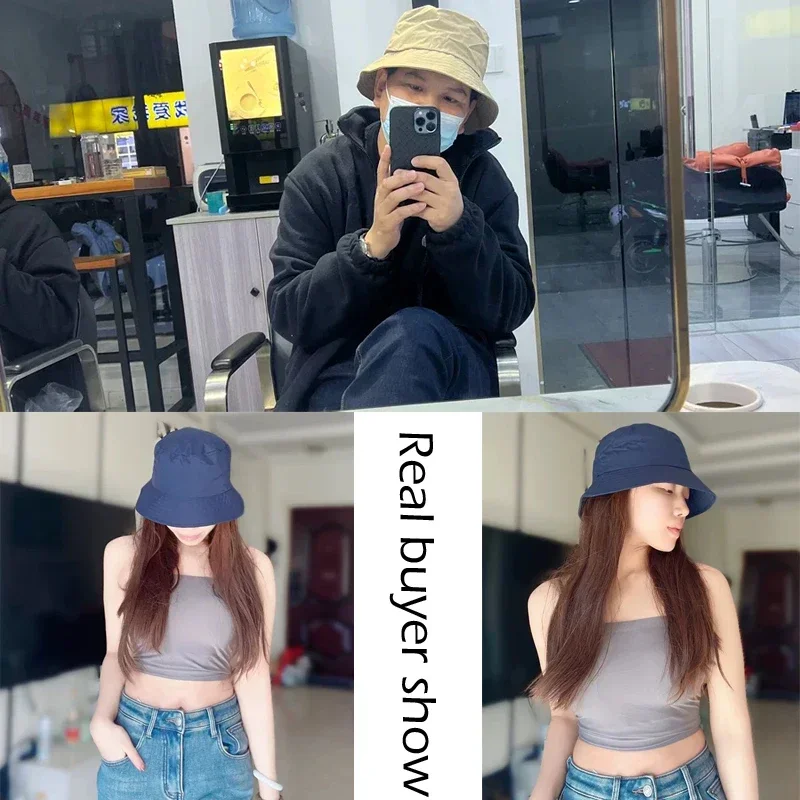 الرجال حجم كبير XXL 65 سنتيمتر دلو القبعات حجم كبير XL 63 سنتيمتر قبعات للحماية من الشمس النساء كبير رئيس مقاوم للماء صياد قبعة الصيف واقية من الشمس بنما #2