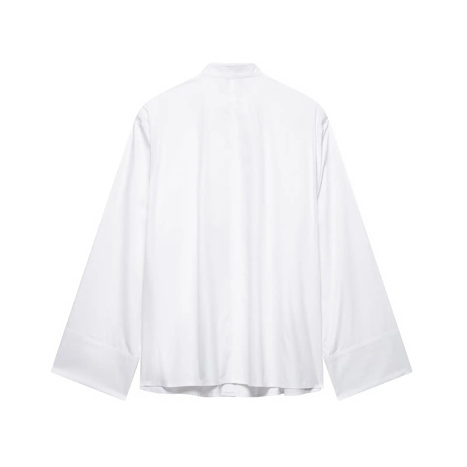 JNLEAOG Lente Nieuwe Dames Faion Design Geborduurd Katoen irt Casual Loose Fit Lang Sve Button up Pure Kleur Polyeste...